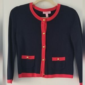NWOT Lily Pulitzer Power Suit Sweater Cardigan, Sm